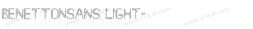 Benettonsans light字体转换